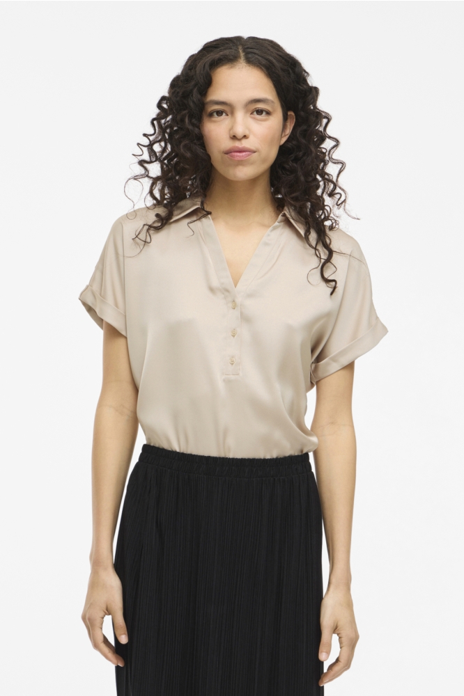 VIENNA RAVENNA S/S TOP - NOOS 14107405 Cement